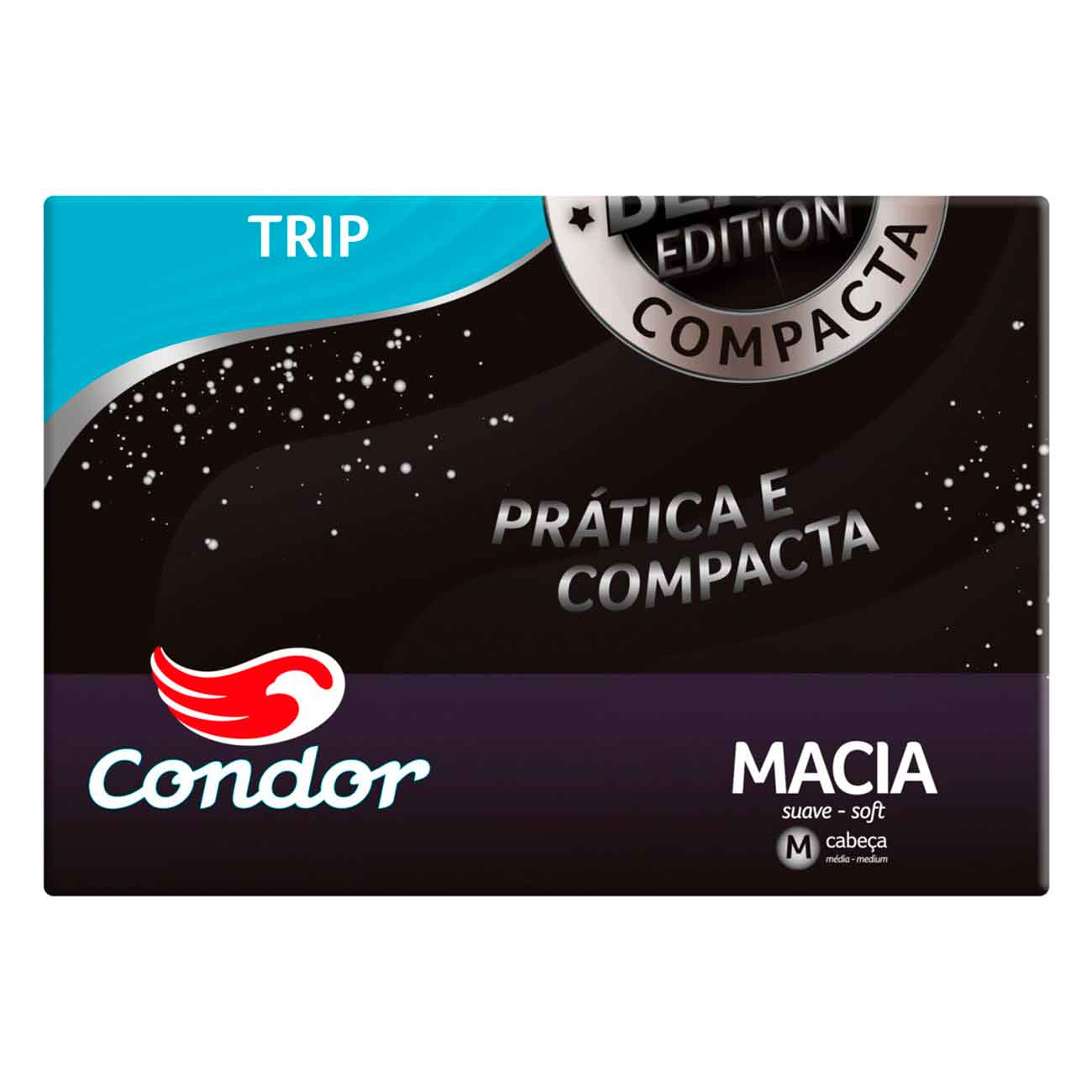 Escova Dental Macia Condor Trip Cabea M 24 Unidades Black Edition