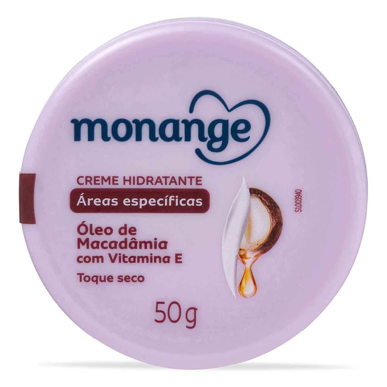 Hidratante Monange reas Especficas leo de Macadmia e Vitamina E 50g