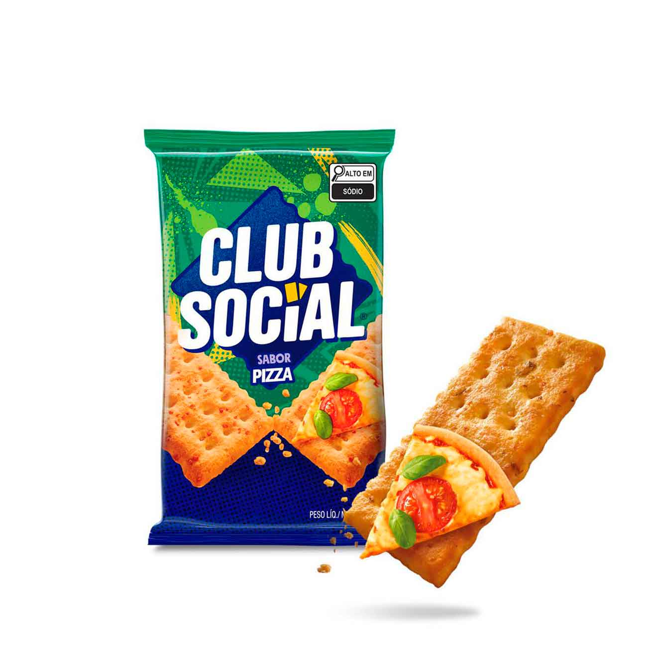 Biscoito Club Social Regular Pizza Multipack 141g