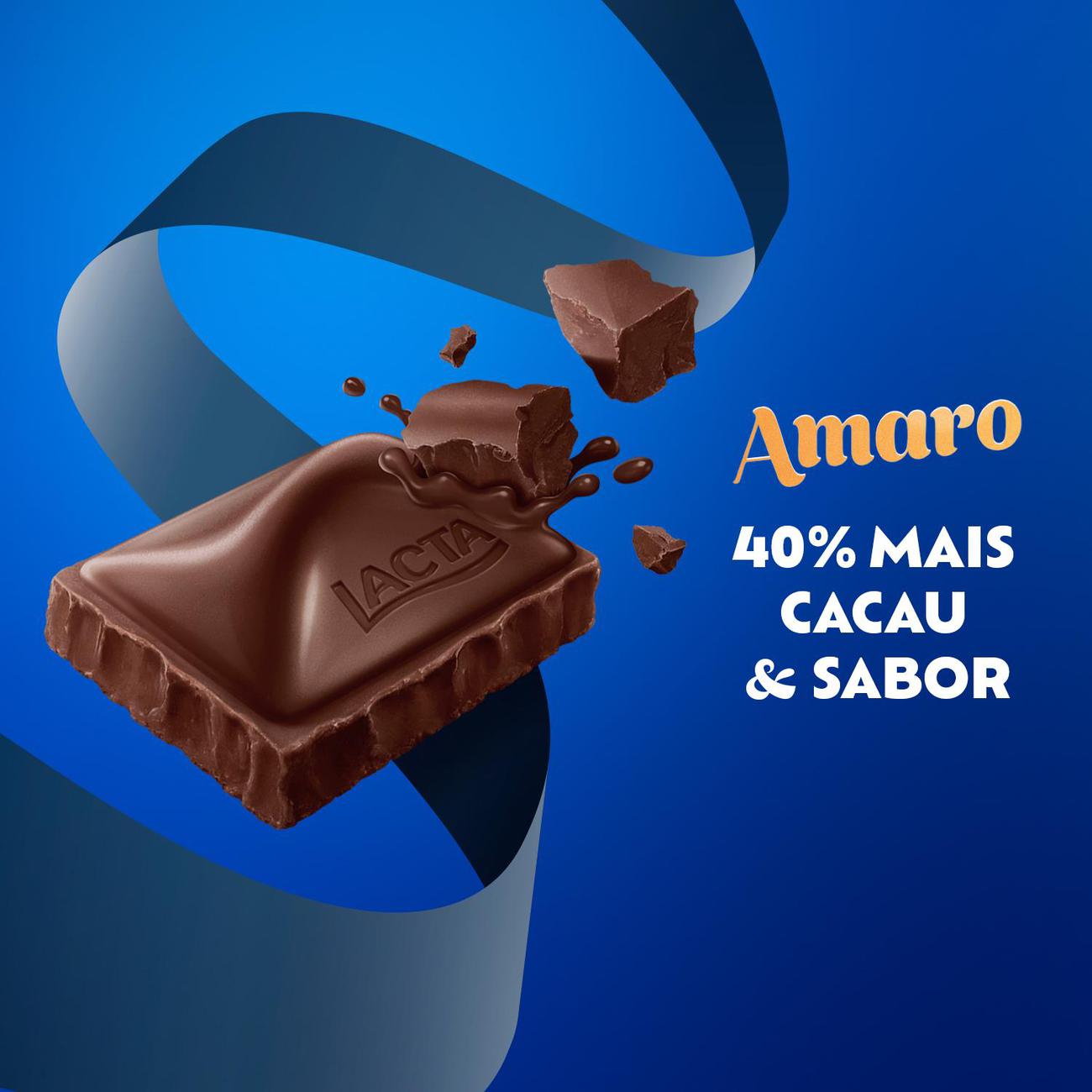 Chocolate Meio Amargo Amaro 40% Cacau 80g | Display 17 unidades