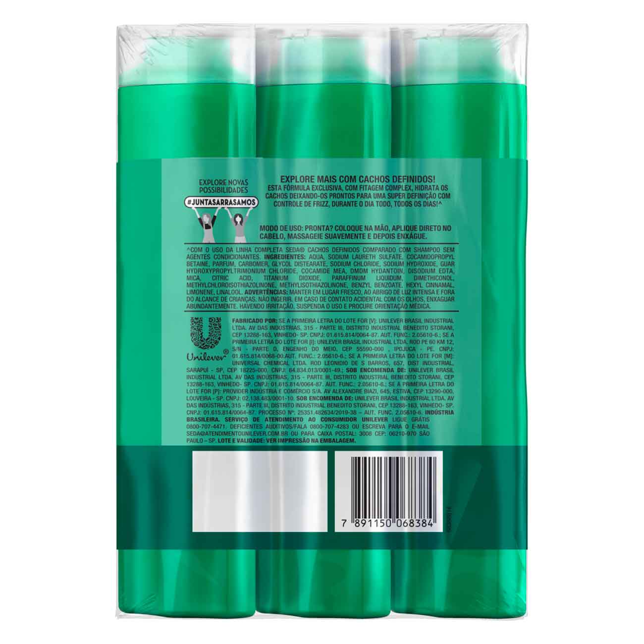 Shampoo Seda Cocriaes Cachos Definidos | Pack 3 unidades 325mL