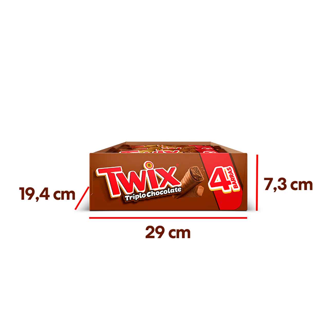 Display Chocolate Twix Triplo Chocolate 80gr