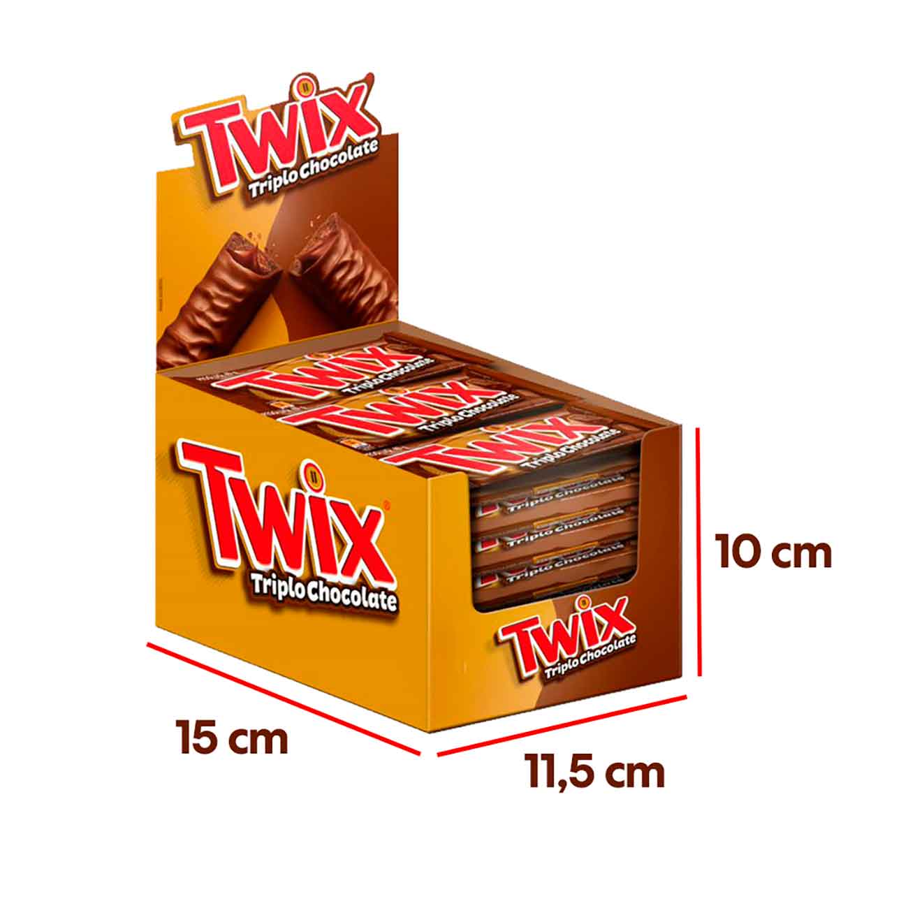 Display Chocolate Twix Triplo Chocolate 40gr