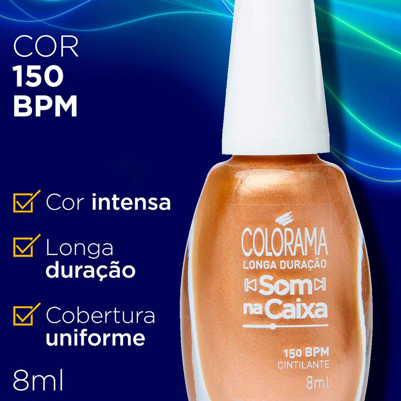 Esmalte Colorama Som na Caixa - 150bpm Blister 8mL