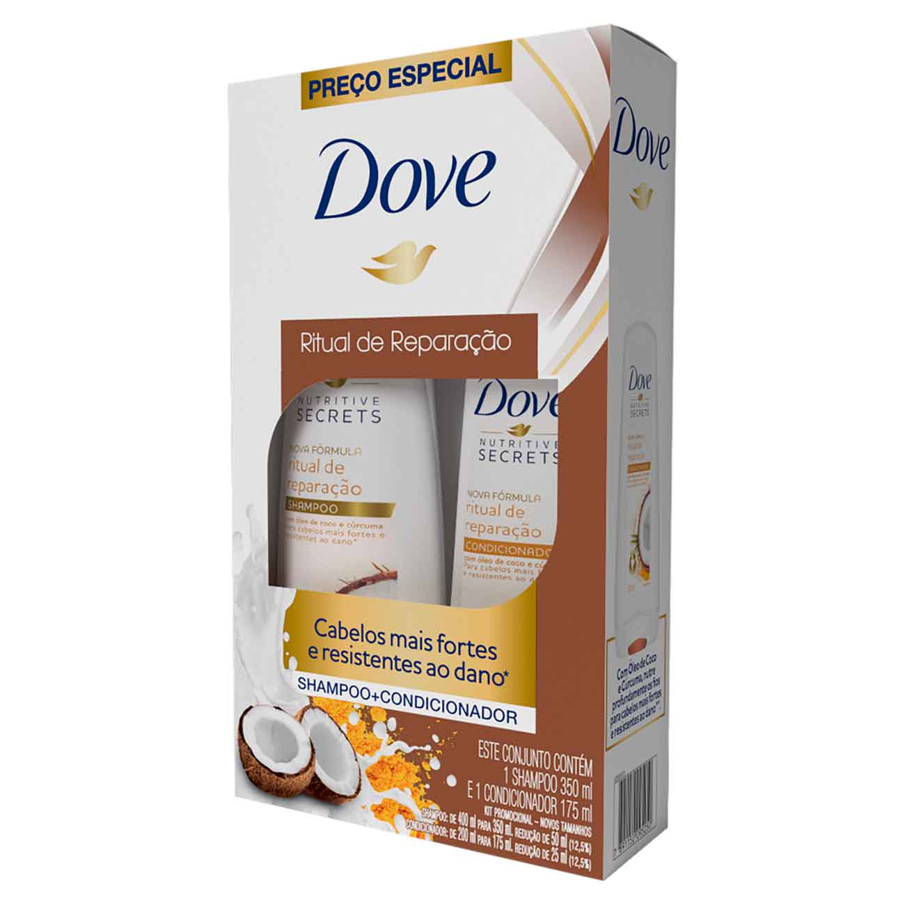 Kit Dove Ritual de Reparao Shampoo 350mL + Condicionador 175mL