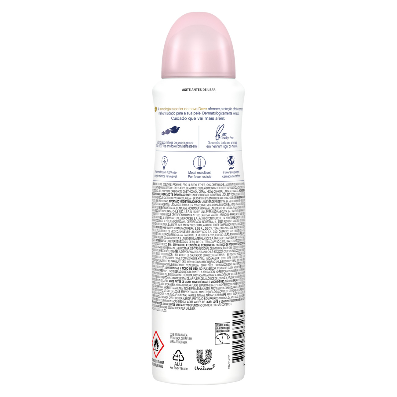Desodorante Antitranspirante Dove Aerosol Beauty Finish 150mL