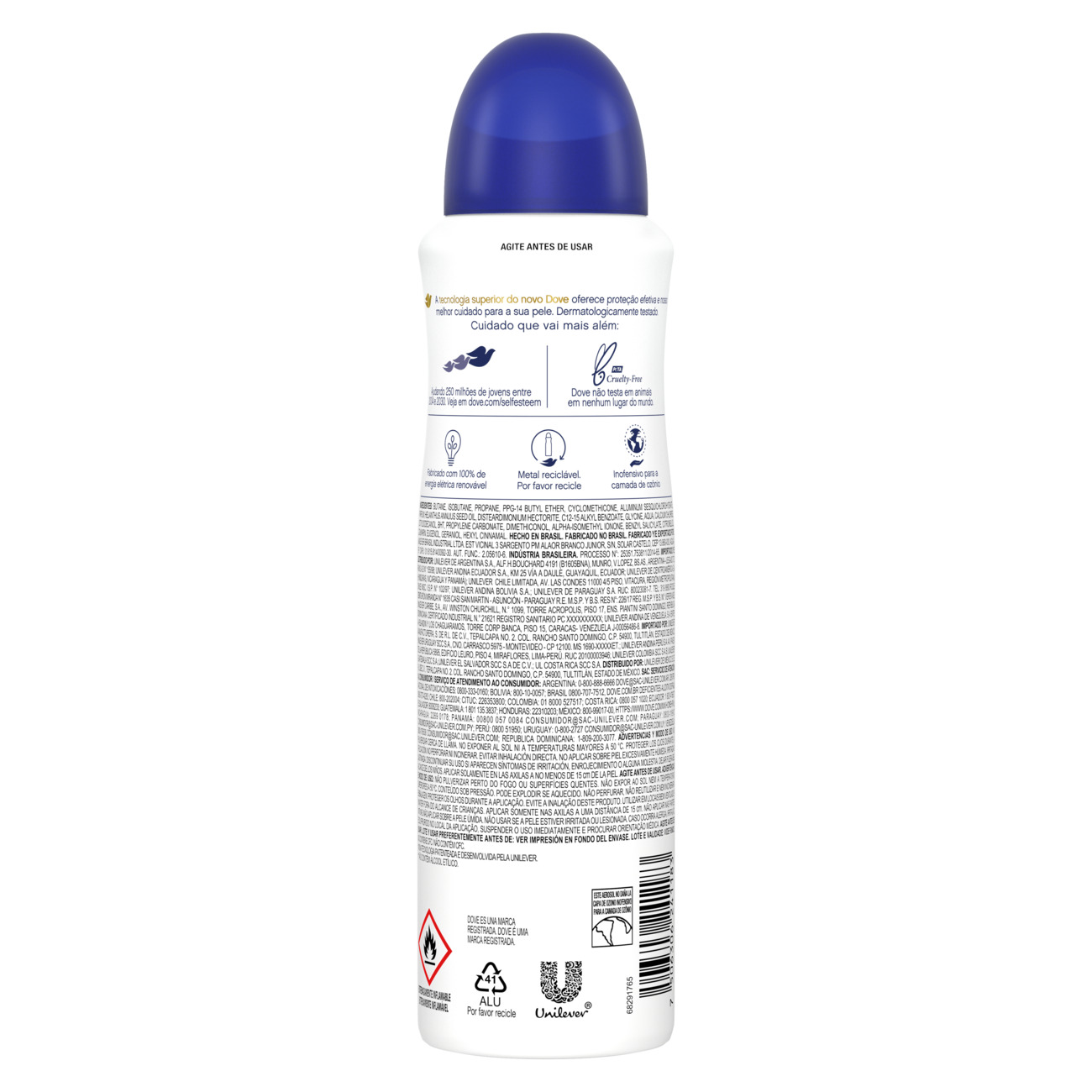 Desodorante Antitranspirante Dove Aerosol Original 150mL