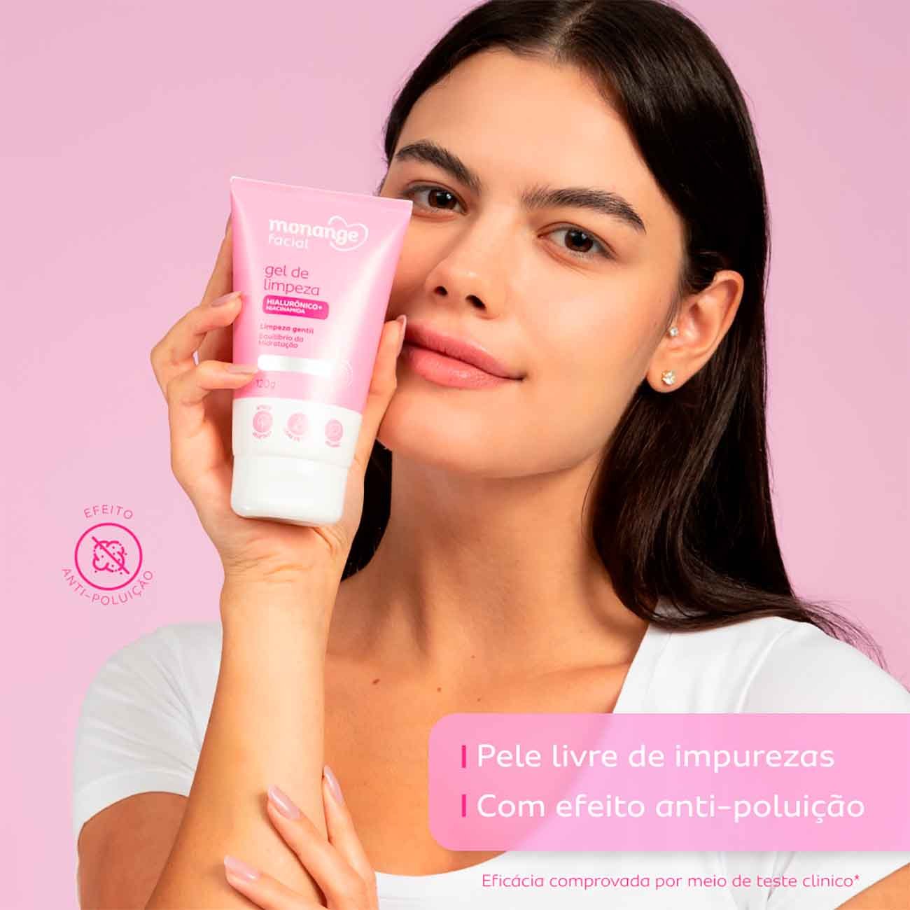 Gel de Limpeza Monange Facial Anti-Ressecamento 120g