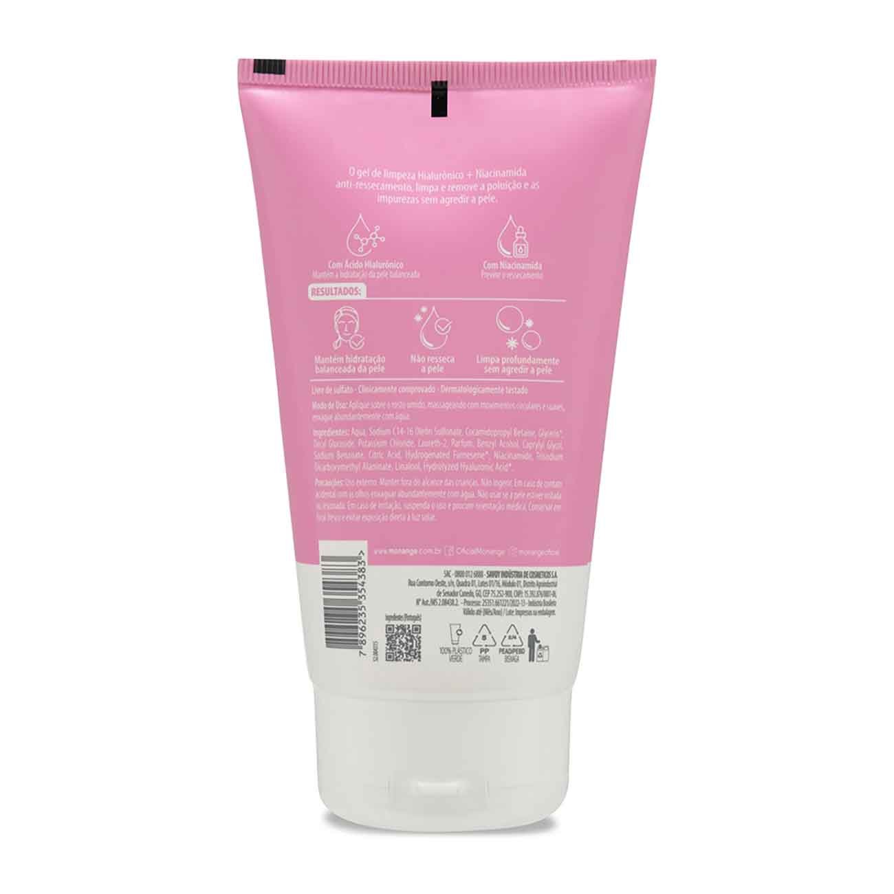 Gel de Limpeza Monange Facial Anti-Ressecamento 120g