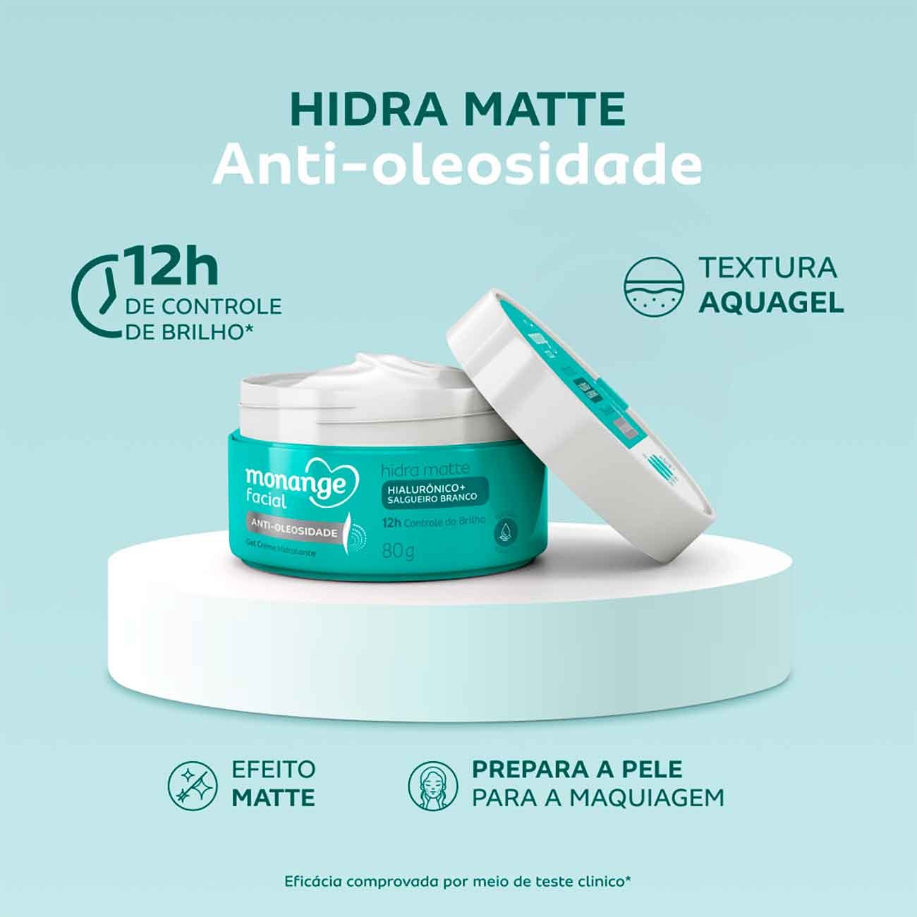 Hidratante Monange Facial Hidra Matte 80g