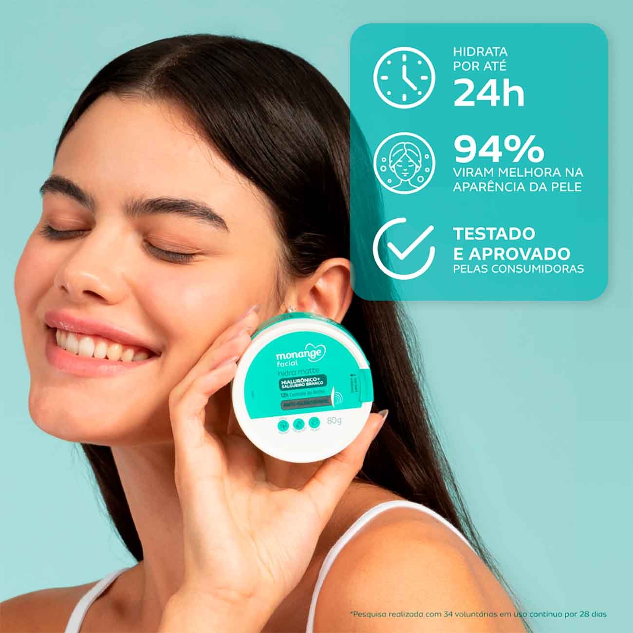 Hidratante Monange Facial Hidra Matte 80g