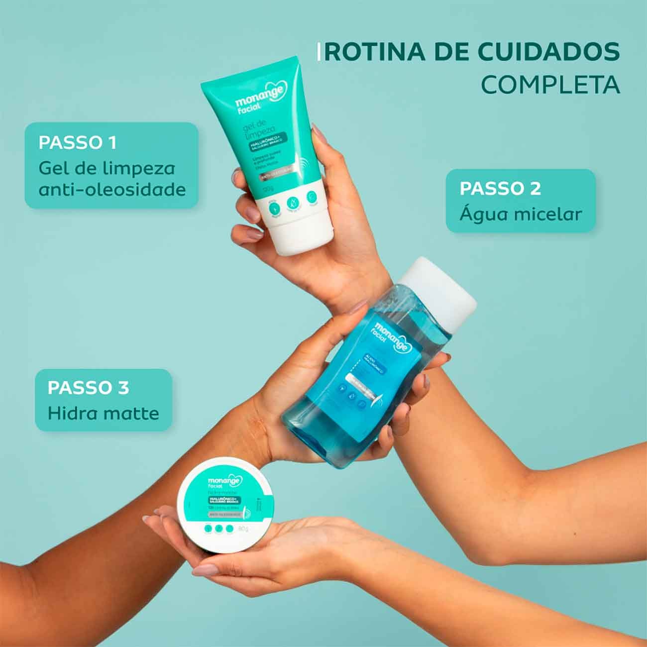 Hidratante Monange Facial Hidra Matte 80g