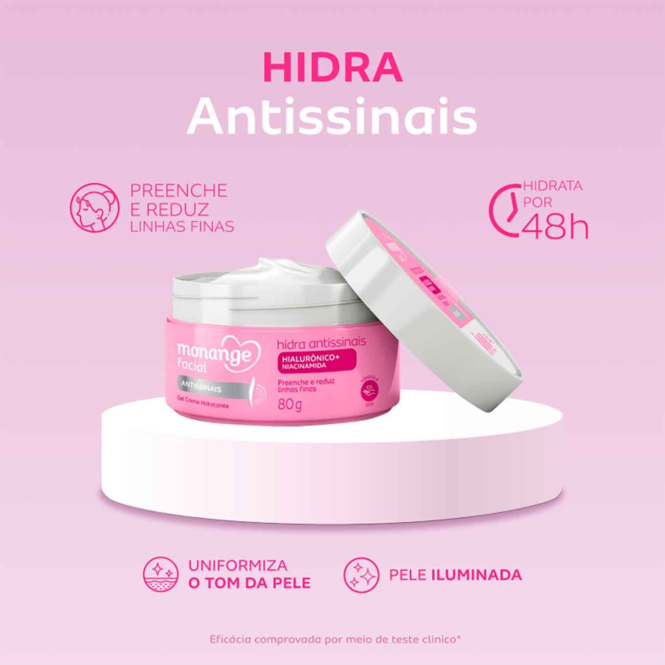 Hidratante Monange Facial Hidra Antissinais 80g
