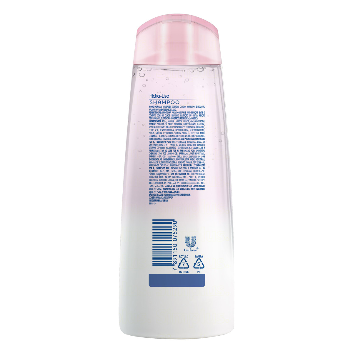 Shampoo Dove Nutritive Solutions Hidra-Liso 200mL