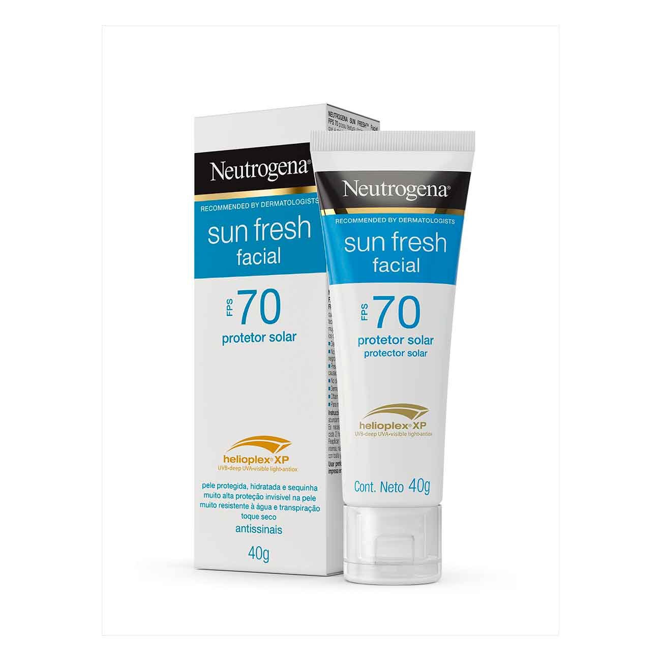 Protetor Solar Facial Neutrogena Sun Fresh FPS70 40gr