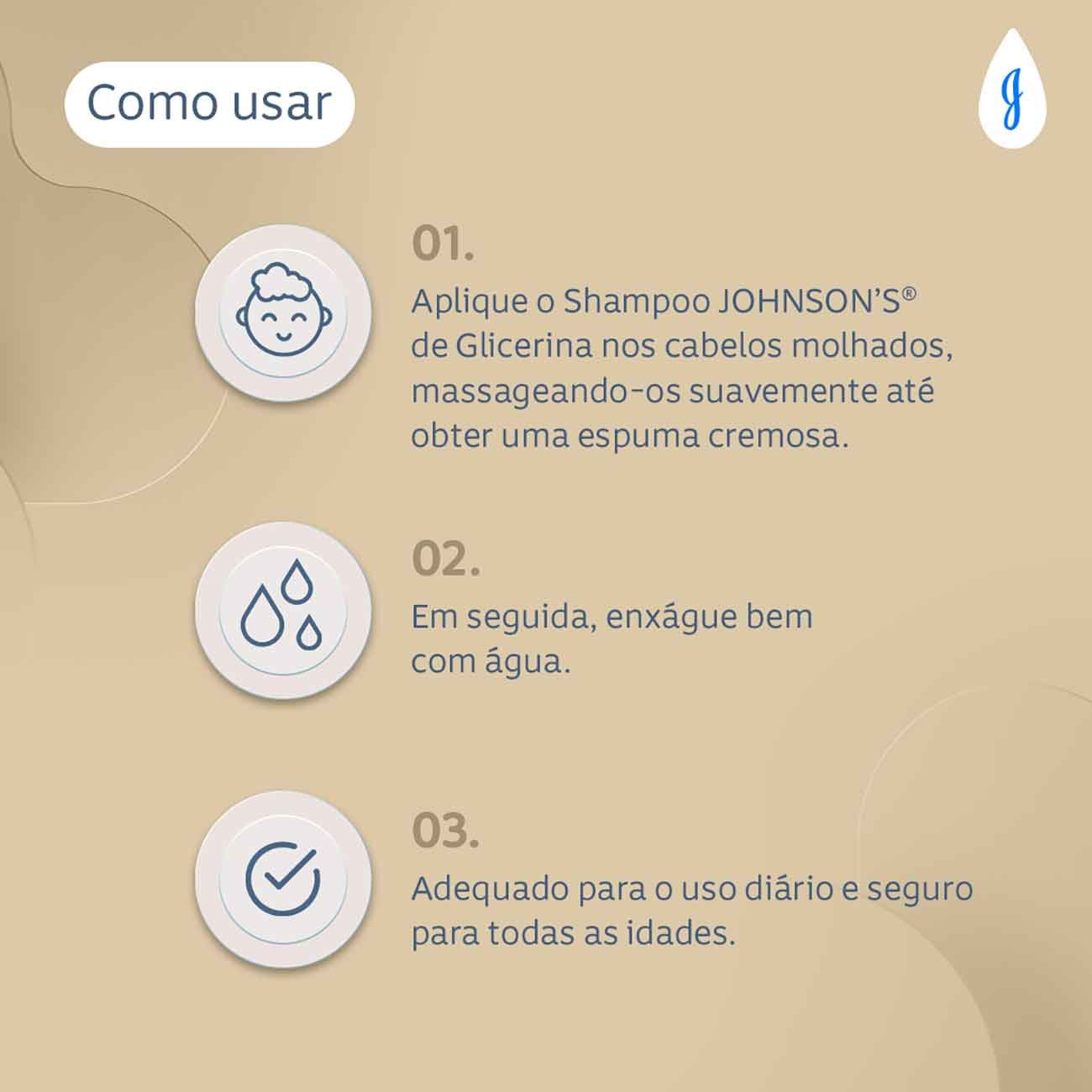 Shampoo Johnson's Baby de Glicerina 200mL