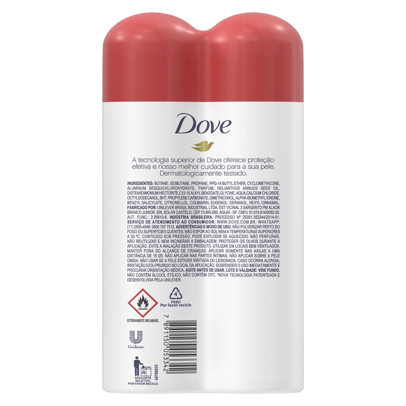 Oferta 2 Desodorantes Antitranspirante Aerosol Dove Original 150ml
