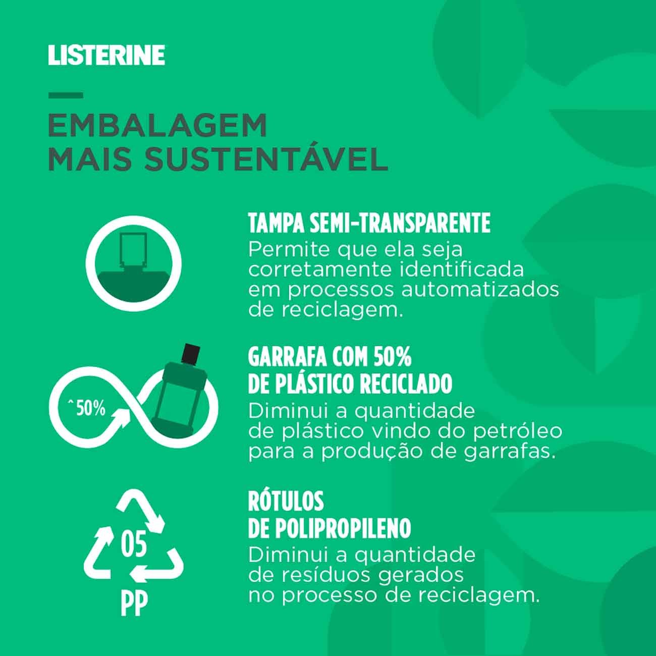 Enxaguante Bucal Listerine Cool Mint Sem Álcool 500mL