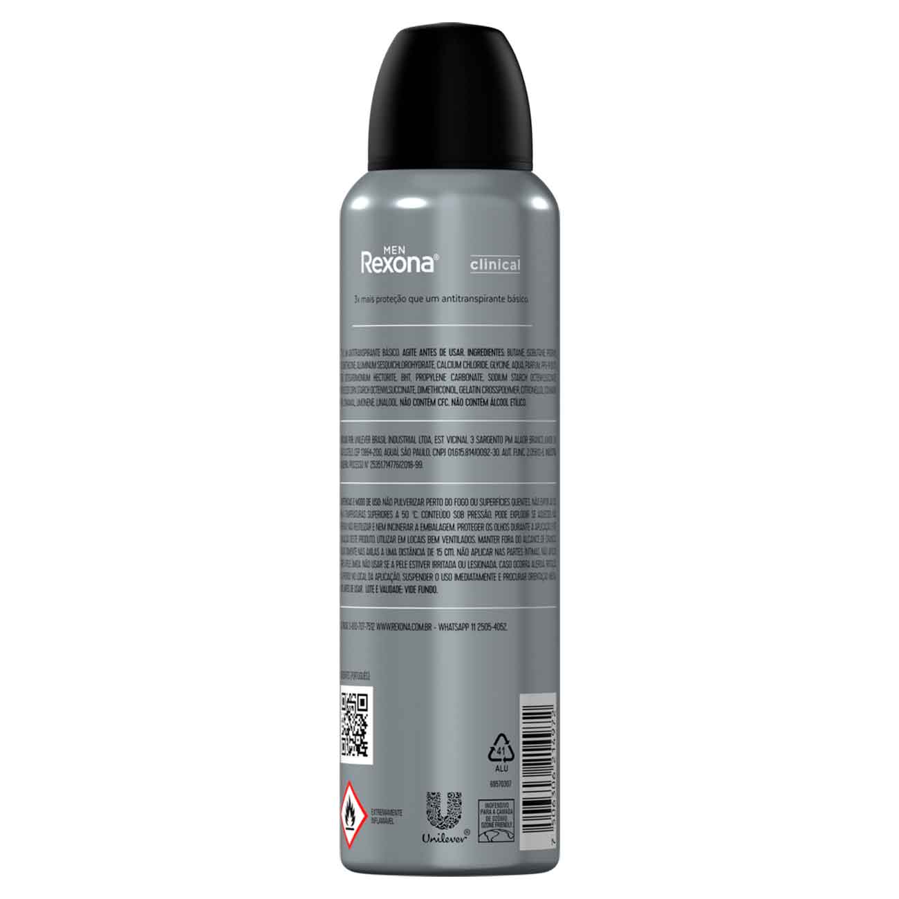 Desodorante Antitranspirante Clean Rexona Clinical Men 150mL
