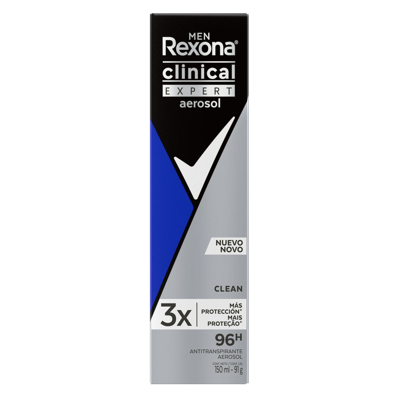 Desodorante Aerosol Rexona Clinical Masculino Clean 91g