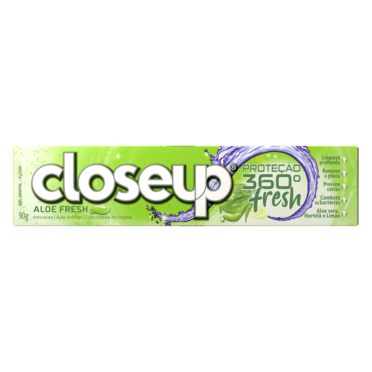Creme Dental Close Up Aloe Fresh com Fluor 90g