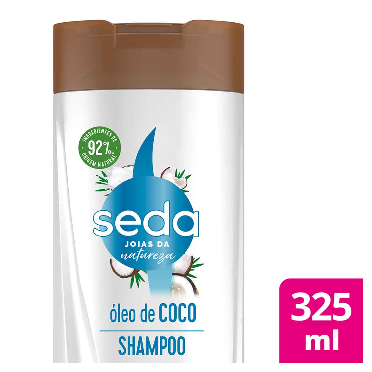 Shampoo Seda Joias da Natureza leo de Coco Frasco 325mL