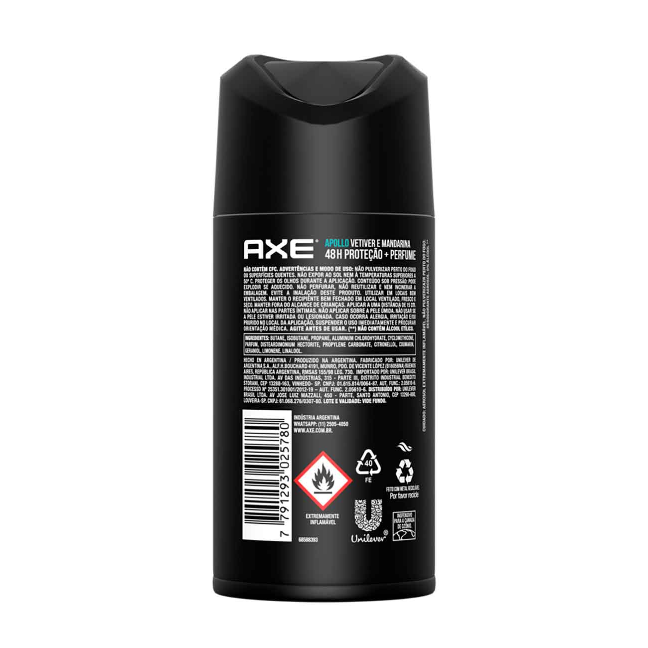 Desodorante Aerosol Fragrncia para o Corpo AXE Apollo 150ml