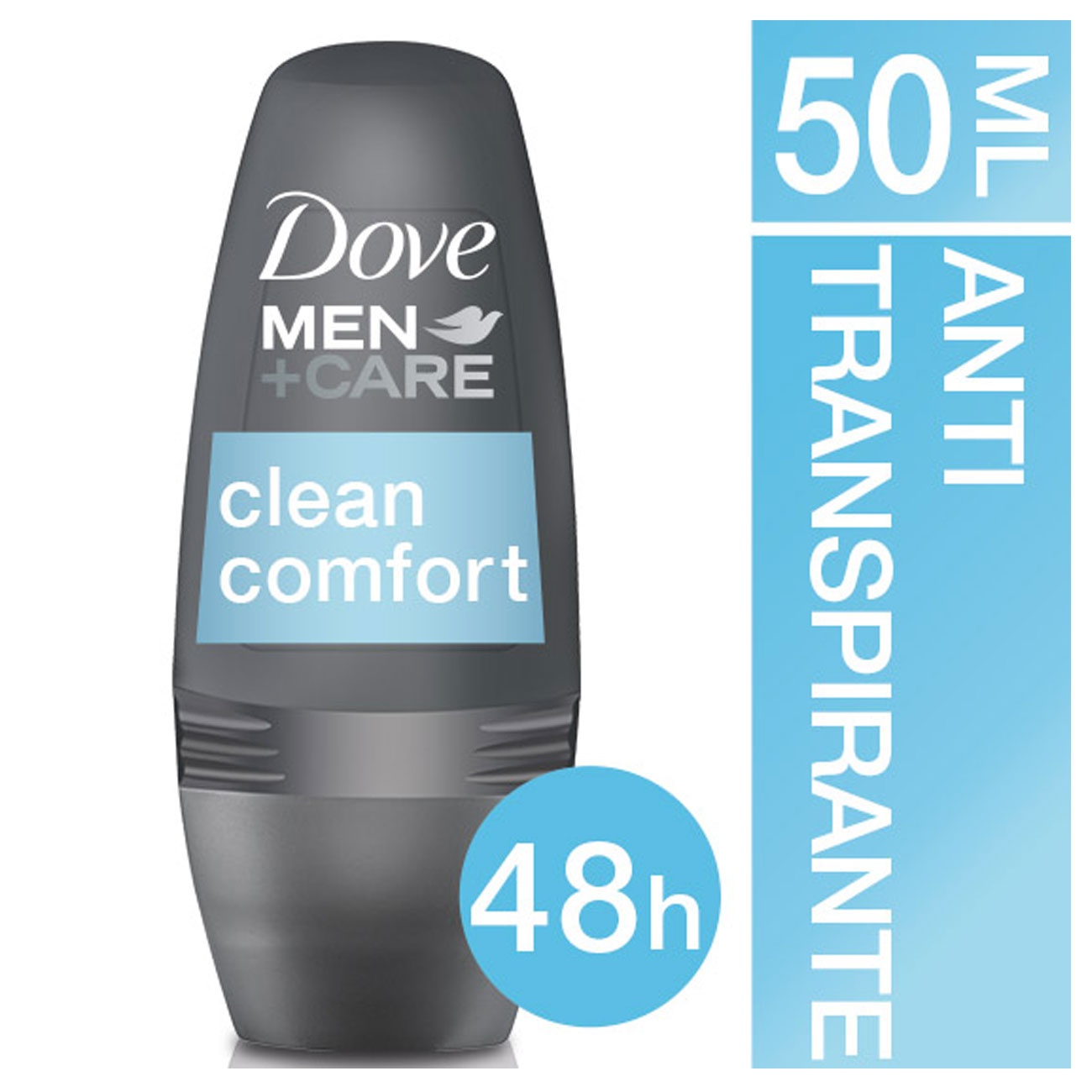 Desodorante Antitranspirante Roll On Dove MEN+CARE Clean Comfort 50ml