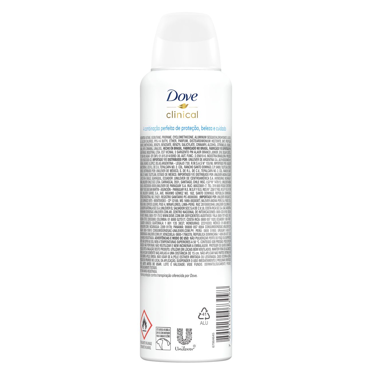 Desodorante Aerosol Dove Clinical 150ml